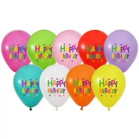   BALONEVI lufi, 12" 30cm, 8db/cs, Happy Birthday Superstars