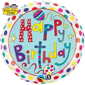 Szülinapi lufi 18" 45cm Happy Birthday