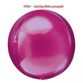 Egyszínű gömb lufi 16" 40cm Rózsaszín Orbz