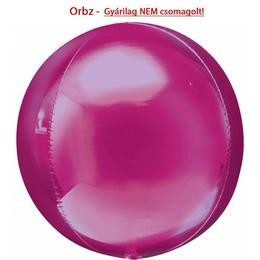 Egyszínű fólia gömb lufi 16" 40cm rózsaszín Orbz, 2820699
