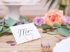 Esküvői ültetőkártya tartó, Rosegold, szív, 10db