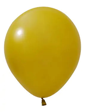 BALONEVI Latex lufi 18" 45cm, 25db/cs, Pastel Mustard, Mustársárga