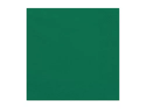 Szalvéta 33x33cm egyszínű 20db Sötétzöld