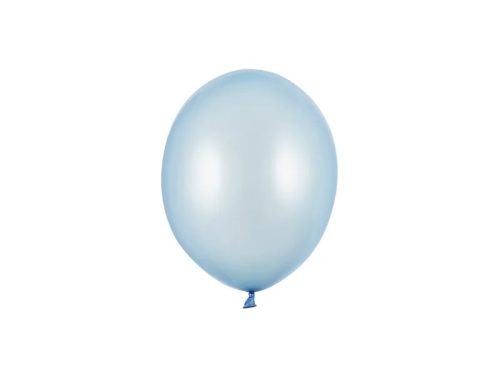 Lufi Strong 5" (12cm-es) Latex léggömb, 100db/csomag, metál baby blue