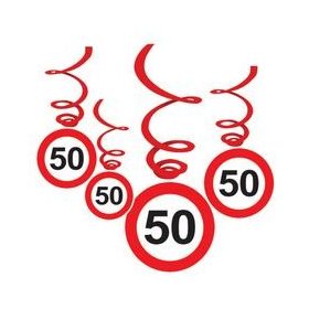   Sebességkorlátozó függő dekoráció 6db-os 50-es számmal, 33008