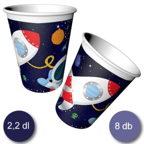 Papírpohár Űrhajós 2dl, 8db 