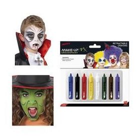   Kitekerhető arcfestő zsírkréta Arcfesték Készlet - 8 db-os,  37803