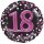 Számos lufi 32" 81cm óriás fólia szám, 3D - Sparkling Birthday 18 Pink, Héliummal töltve, n3597401