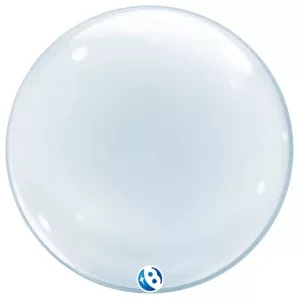 Deco Bubble lufi 24" 61cm krisztálytiszta, átlátszó