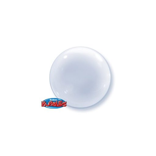 Deco Bubble lufi 24" 61cm krisztálytiszta, átlátszó Héliummal töltve, 68825