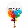 Deco Bubble lufi 24" 61cm krisztálytiszta, átlátszó