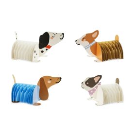 Méhsejt dekor 4db, Kutyák