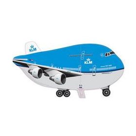 Óriás lufi 36", 91cm-es repülő, airplane, KLM