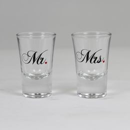 Esküvő, feles pohár szett 2db Mr és Mrs, ma79721