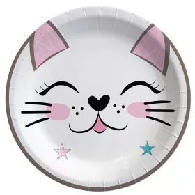 Papírtányér 23cm 8db cica
