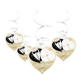 Függő dekoráció, Sok boldogságot! 6db