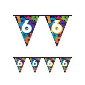 Zászlófüzér 6-os számmal, 10m, 405806