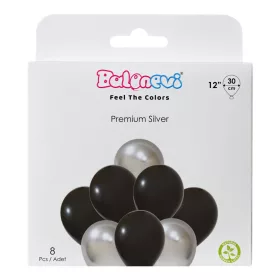 Lufi 12", 30cm 8db vegyes színek, Premium Silver