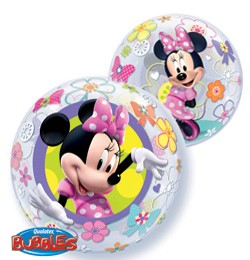 Mintás Bubbles lufi 22" 56cm   Disney Minnie Mouse