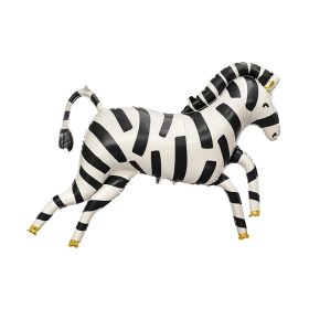 Óriás fólia lufi 32" 81cm zebra, 16166, héliummal töltve