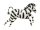 Óriás fólia lufi 32" 81cm zebra, 16166, héliummal töltve
