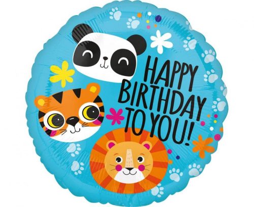 Szülinapi fólia lufi 18" 45cm Happy Birthday