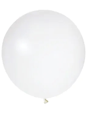BALONEVI Latex lufi 24" 60cm, 3db/cs, Pastel White, Fehér