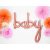 Fólia lufi - Baby felirat, csak levegővel tölthető, Rosegold
