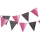 Zászlófüzér Happy Birthday 4m, Pink