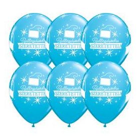Ballagási latex lufi 11" 28cm 22066, 6db