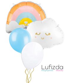   Héliumos luficsokor bármely alkalomra, felhő, szivárvány - INGYENES KISZÁLLÍTÁSSAL