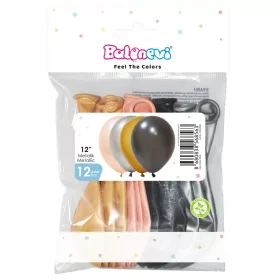   BALONEVI lufi, 12" 30cm, 12db/cs, Metallic Adult Assorted