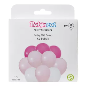Lufi 12", 30cm 10db vegyes színek, Baby Girl Basic