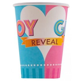 Parpírpohár 250ml 8db, Boy or girl