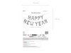 Happy New Year felirat, ezüst 16" fólia betűk, csak levegővel tölthető