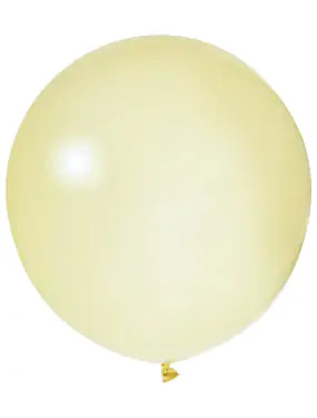 BALONEVI Latex lufi 24" 60cm, 3db/cs, Pastel Vanilia, Vanília