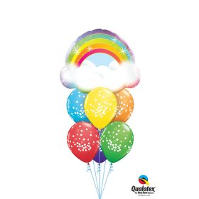   Héliumos luficsokor, bármely alkalomra, felhő, szivárvány - INGYENES KISZÁLLÍTÁSSAL