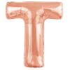 Betű lufi 34" 86cm óriás Rosegold betű, T betű, 