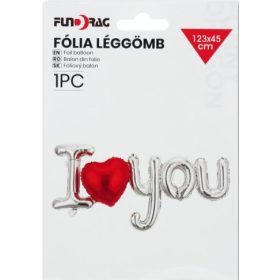 Fólia lufi 30" 70cm LOVE felirat - csak levegővel tölthető - Piros
