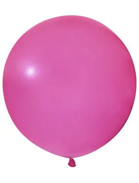 BALONEVI Latex lufi 24" 60cm, 3db/cs, Pastel Fuchsia, Fukszia