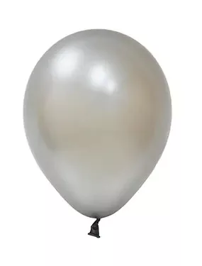 BALONEVI lufi, 12" 30cm, 12db/cs, Metallic Silver, Metál Ezüst