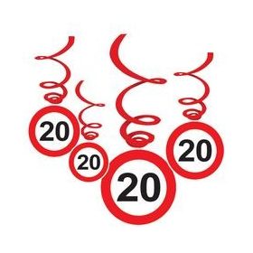   Sebességkorlátozó függő dekoráció 6db-os 20-as számmal, 32964