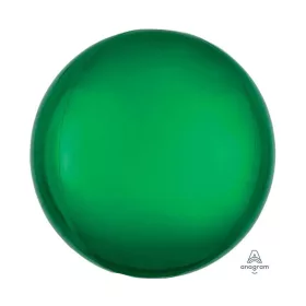 Egyszínű gömb lufi 15" 38cm Zöld Orbz