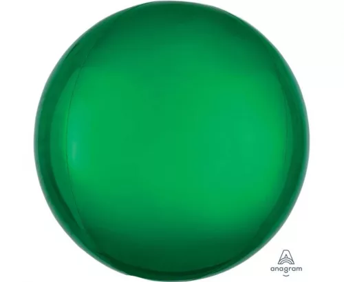 Egyszínű gömb lufi 15" 38cm Zöld Orbz