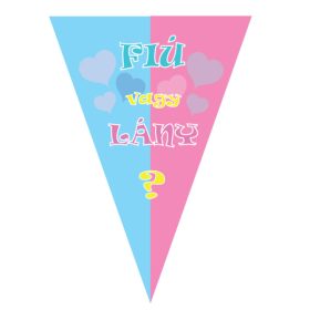 Zászlófüzér babaváróra, fiú vagy lány 2,5m