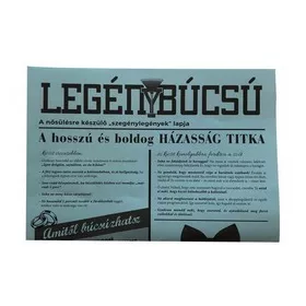 Legénybúcsú újság
