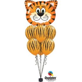   Héliumos luficsokor bármely alkalomra, tigris - INGYENES KISZÁLLÍTÁSSAL