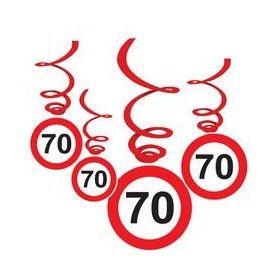   Sebességkorlátozó függő dekoráció 6db-os 70-es számmal, 33022