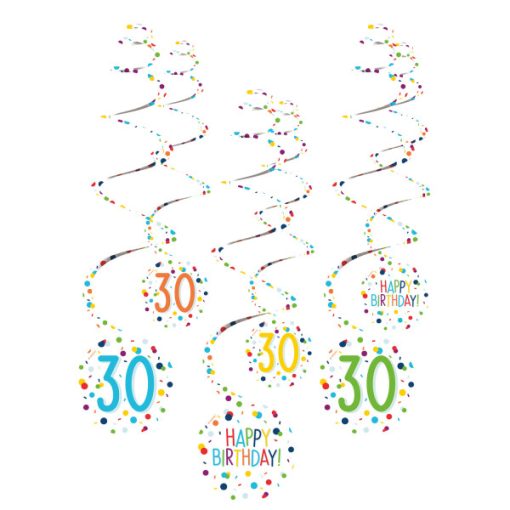 Happy Birthday függő dekoráció, Happy Birthday 30., NBW