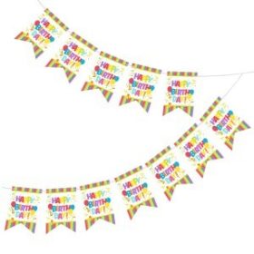 Zászlófüzér Happy Birthday 2,5m, 40028118